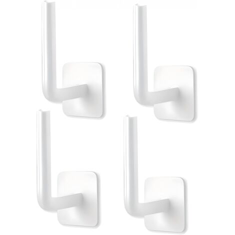 Set mit 4 Mehrzweck-Wandhaken zum Aufhängen von Jacken, selbstklebende Haken für Schlafzimmer, Badezimmer, Küche, Büro