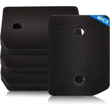 Set mit 4 Miele T1 Wäschetrockner-Basisfiltern, passend für Miele Wäschetrocknerfilter 9164761, Schwammfilter-Ersatzzubehör