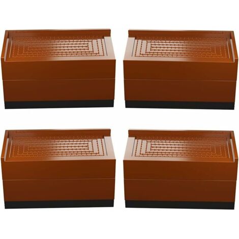 Set mit 4 Möbelfüßen, Bett, quadratisch, 7,5 cm oder 15 cm hoch, verstellbares Bett, für Tische, Stühle, Sofas, Studentenwohnheime