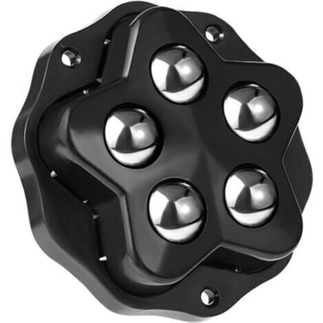 Set mit 4 Möbelrollen. Jede Rolle verfügt über 5 Kugellager, eine Tragkraft von 300 kg und wird inklusive Kleber und Schrauben geliefert. Diese 360°-Universal-Lenkrollen sind robuste Möbelrollen in Sc