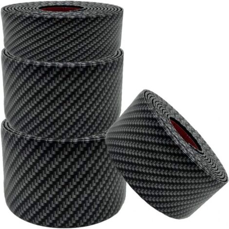 Set mit 4 Rollen Autoaufklebern, Carbonfaser, schwarz - Set mit 4 Rollen Autoaufklebern, Carbonfaser, schwarz