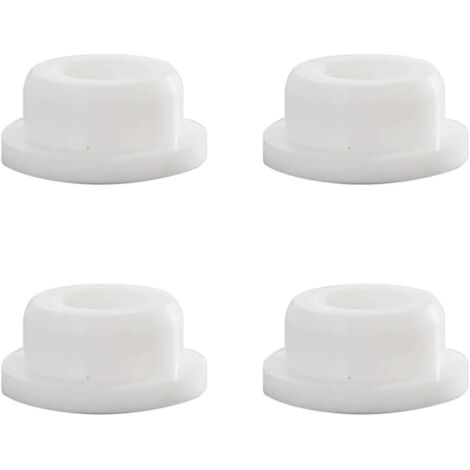 Set mit 4 runden Gummi-Überlaufstopfen für Spülbecken, Küchenspülen und Badewannen