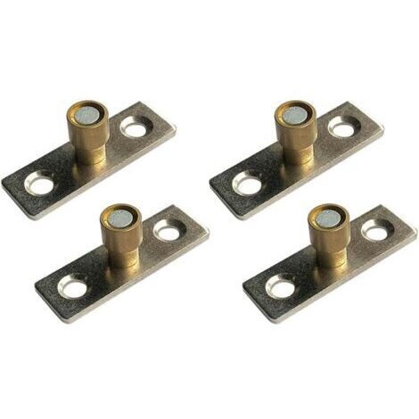 Set mit 4 Schiebetürführungen, 10 mm Durchmesser, für Küchenschranktüren, Boden