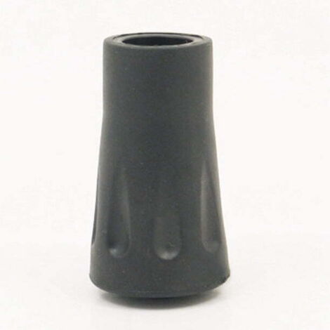 Set mit 4 schwarzen Gummispitzen für Wanderstöcke (11 mm).