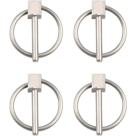 Set mit 4 Sicherheitsnadeln aus Edelstahl, 3 mm