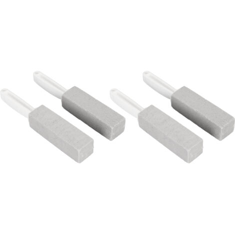 Set mit 4 Toilettenbürsten aus Bimsstein mit langem Griff, leicht zu reinigen, sicher und langlebig, für Waschbecken und Badewannen.