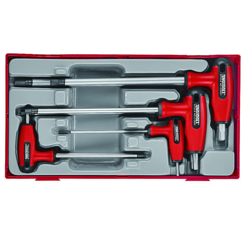 Set mit 4 TX Schlüsseln mit T-Griff  TENGTOOLS 245800107