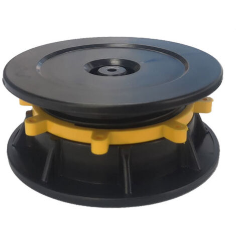 Set mit 4 universell verstellbaren Terrassenfüßen für Balken und Platten, Bodenstützrahmen für Steinplatten, Universalstütze, M 30–47 mm