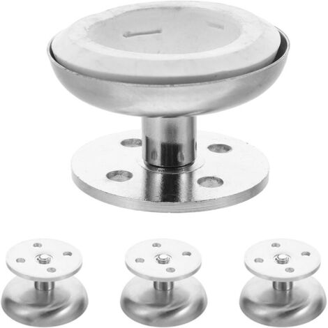 Set mit 4 verstellbaren Möbelfüßen aus gebürstetem Edelstahl, 35 mm Höhe, stabile Stützen für Sofas, Couchtische, Schränke, Bettbeine und Beistelltische