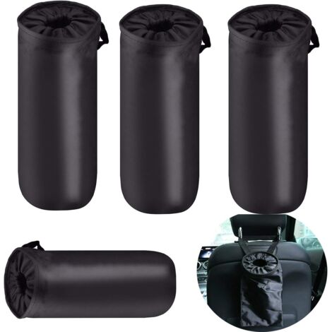 Set mit 4 waschbaren, hängenden Auto-Mülleimern, abnehmbaren Müllbeuteln, Reise- und Outdoor-Accessoire