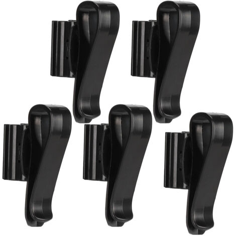 Set mit 5 Aquariumschlauchklemmen – Halterung für Wasserwechsel – Schwarze Halteklammer