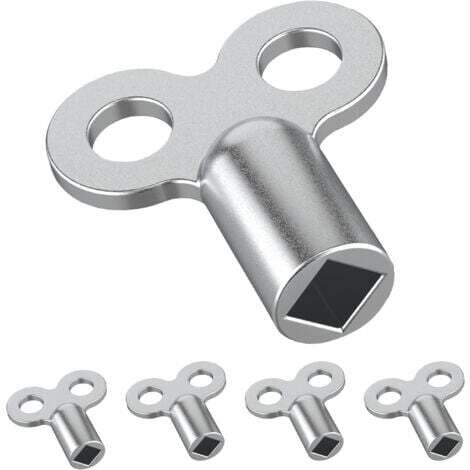 Set mit 5 Entlüftungsschlüsseln für Heizkörper – Robuste Entlüftungsschlüssel aus Aluminium – Entlüftungsschlüssel für mehrere Heizkörper – Einfach zu handhabender Entlüftungsschlüssel für Heizgeräte