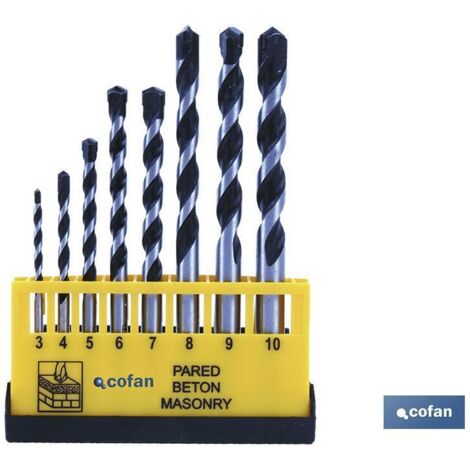 Set mit 5 Granitbohrern (Ø 4, 5, 6, 8 und 10 mm.) COFAN 09709998