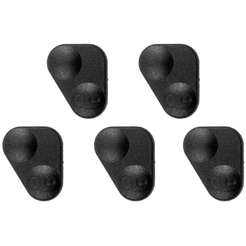 Image of Set mit 5 Gummikappen für 2-Tasten-Fernbedienung, kompatibel mit Land Rover P38, Schwarz