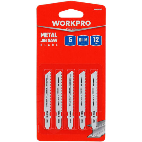 Set mit 5 Klingen für T118BF Stichsäge für Metall WORKPRO®