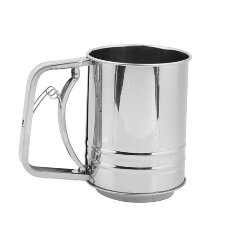 Set mit 5 Messbechern aus Edelstahl zum Backen und Kochen