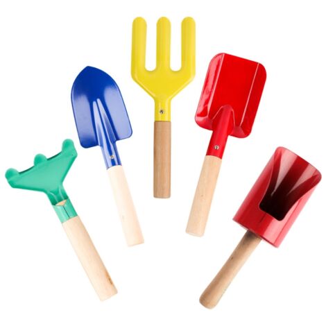 Set mit 5 Miniatur-Gartengeräten für Kinder – Pflanz- und DIY-Garten-Set