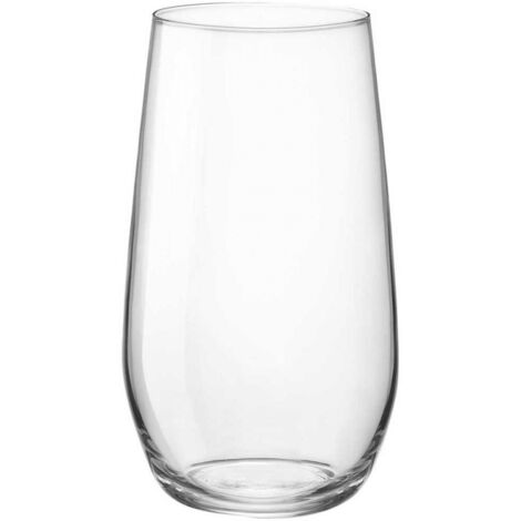 Set mit 6 Bechern 390 cc aus transparentem Glas