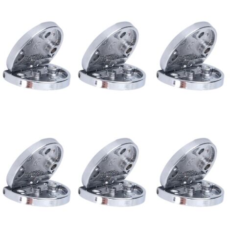 Set mit 6 klappbaren Scharnieren aus Zinklegierung — Möbelbeschläge, geeignet für Schränke, Schubladen und Klappmöbel.
