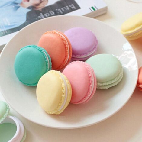 Set mit 6 kleinen Aufbewahrungsboxen von Colorbote, macaronförmige Organizer für Schmuck und Halsketten