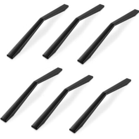 Set mit 6 Küchentürgriffen, 128 mm große Möbelgriffe aus schwarzer Aluminiumlegierung, geeignet zur Dekoration von Küchenmöbeln.