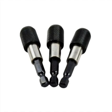 Set mit 6 magnetischen 60-mm-Bithaltern für 6,35-mm-(1/4")-Schnellwechsel-Bithalter