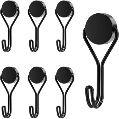 Set mit 6 magnetischen Haken für Küche, Büro und Kühlschrank, Halter für Werkzeuge und Dekorationen