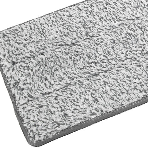 Set mit 6 maschinenwaschbaren Moppköpfen für Bodenmopps – 33 x 12 cm, Faser