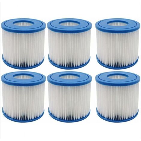Set mit 6 Pool- und Spa-Filtern – Poolzubehör – Intex Filterpapier Typ H