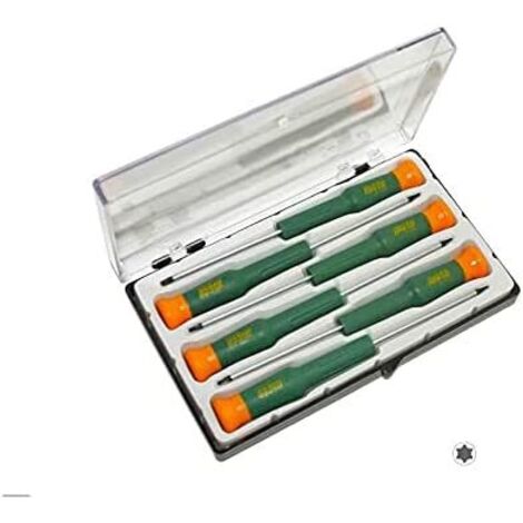 Set mit 6 Präzisions-Torx-DJMT-MOTA-Schraubendrehern