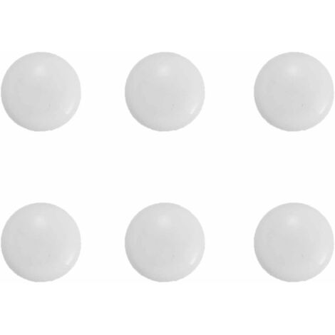 Set mit 6 runden Duschvorhangquasten, mit starken Magneten, wasserdicht, geeignet für Vorhänge und Tischdecken, 4 cm Durchmesser.