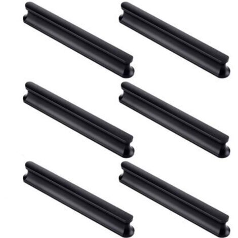 Set mit 6 Schranktürgriffen für Küchenschränke, 120 mm lang (Lochmitte 96 mm), Küchenschubladengriffe, Schranktürgriffe, Schranktürgriffe