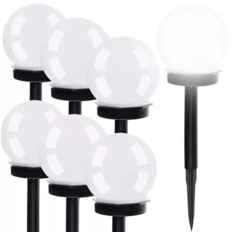 Set mit 6 Solar-Gartenleuchten