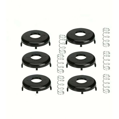 Set mit 6 Spulenabdeckungen für Freischneider, Spulenabdeckung für Toro 88175, 73-8200 und 73-8220, Feder und Kappe
