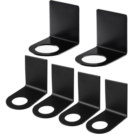 Set mit 6 Wandhalterungen aus Edelstahl für Seifen- und Shampoospender, Badezimmer- und Küchenaccessoires