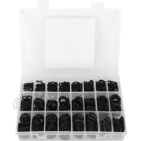 Set mit 740 O-Ringen aus Nitrilkautschuk, beständig gegen Öle und extreme Temperaturen und mit perfekter Abdichtung