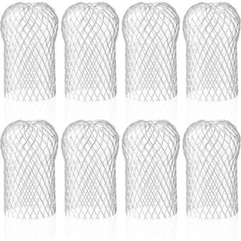Set mit 8 Aluminium-Dachrinnenabdeckungen, flexible und langlebige Dachrinnenfilter für Dachrinnen und Fallrohre gegen Laub