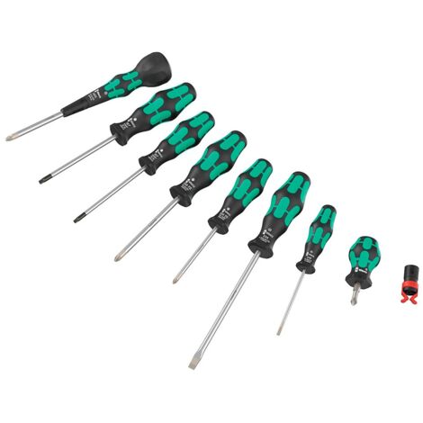 Set mit 8 Ball-Grip Schraubendreher WERA 9528