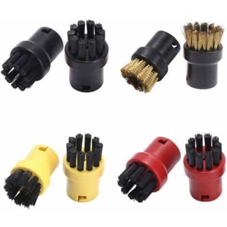 Set mit 8 Dampfreinigungsbürsten, Dampfreinigungszubehör, für Kärcher SC1 SC2 CTK10 SC3 SC4 SC5 SC7