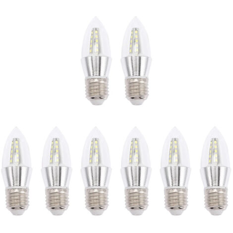 Set mit 8 dekorativen LED-Kerzenlampen – EINNENFFER – Energieeffiziente Beleuchtung, kompatibel mit Kronleuchtern und Deckenventilatoren