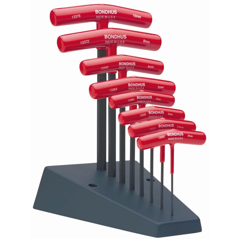 Bondhus - Set mit 8 Inbusschlüsseln in 2-10mm metrisch 13389