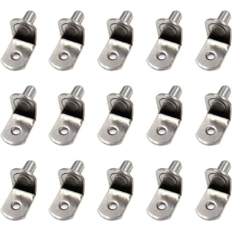 Set mit 80 Metallregalwinkeln, 5 mm dick, mit Aufbewahrungsbox, L-förmig, für Möbel, Regale, Schränke, Küchenschränke