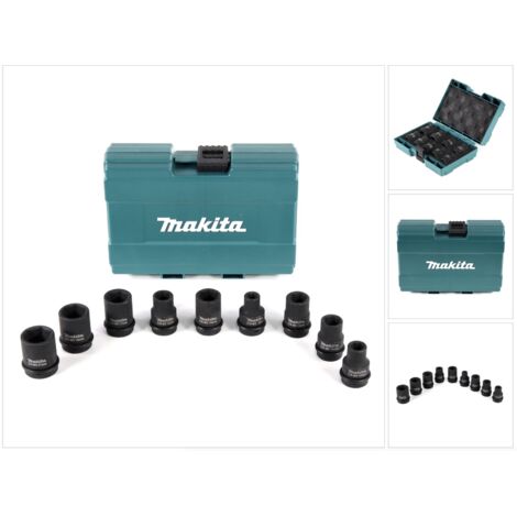 Set mit 9 1/2'' Steckschlüsseln für Schlagschrauber - MAKITA B-66232