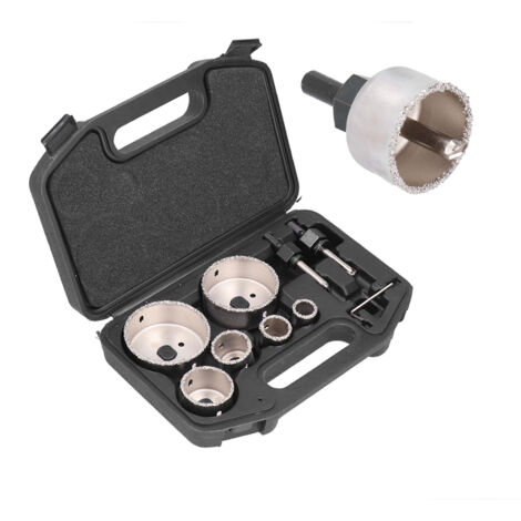 Set mit 9 Metall-Fliesenbohrern für Porzellan und Glas