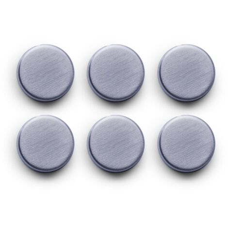 Set mit Magneten für Notizen, Edelstahl, 6 Stück, ZELLER