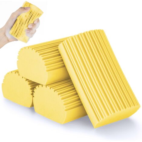 Set mit vier wiederverwendbaren Zauberschwämmen für Oberflächen und Fenster, Haushaltsaccessoire für Haus und Küche