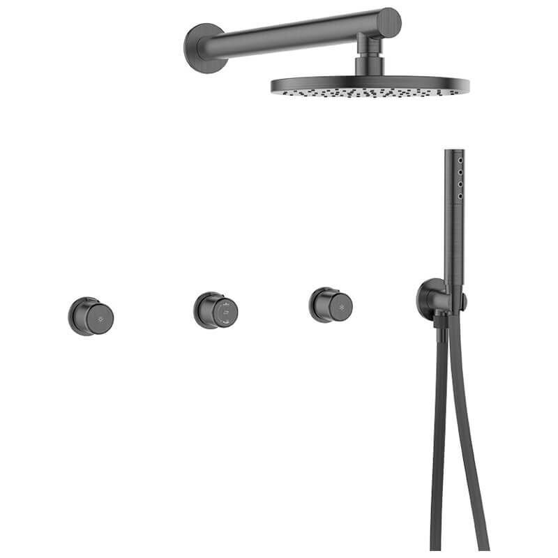 Colonne de douche encastrée Pretto, Couleur: Graphite