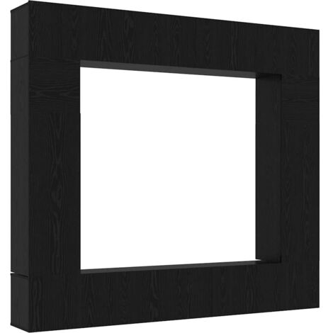 Set mobile TV 8 pcs Rovere nero 100 x 30 x 30 cm vidaXL