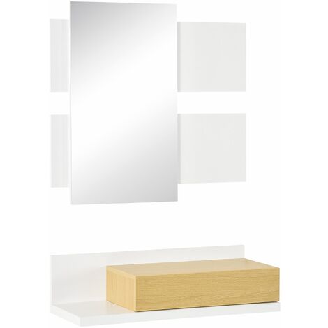 Specchio su misura con cornice nera e perimetro a bordi bisellati 40x60