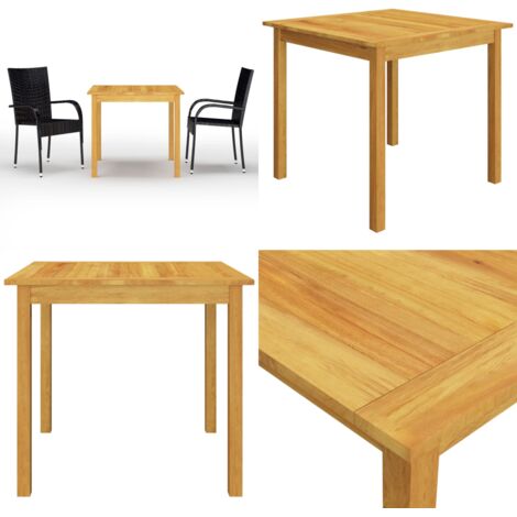 Set Mobili da Pranzo per Giardino 3 pz Nero - Tavolo da pranzo da esterno - Sedie da giardino